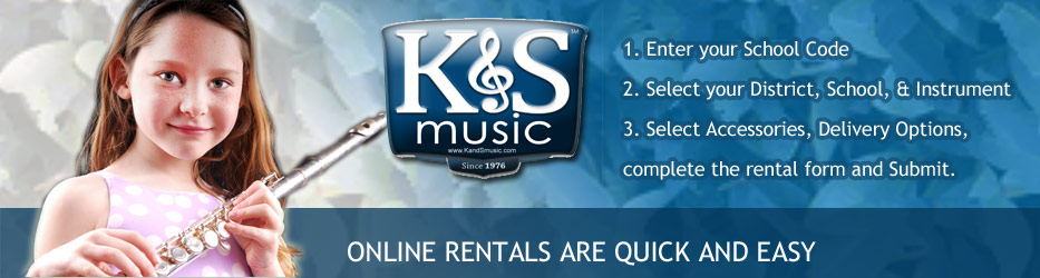 Band Instrument Rental, K&S Music Berkeley Heights, NJ